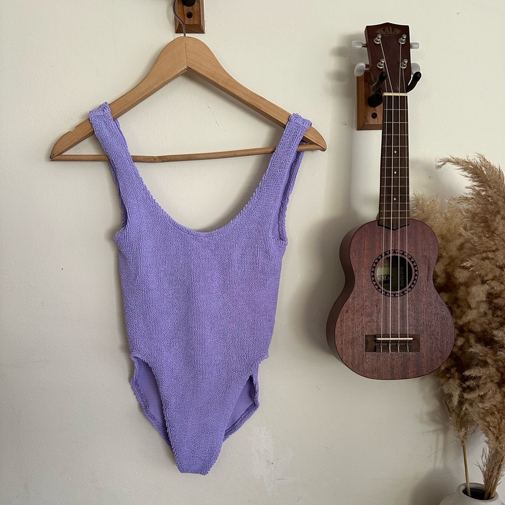 Brand new with tags Love and Bikinis Marbella scoop neck crinkle one-piece